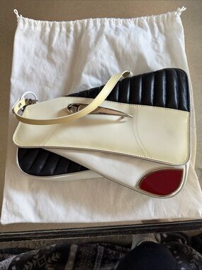 Christian Dior vintage license plate pocketbook preowned